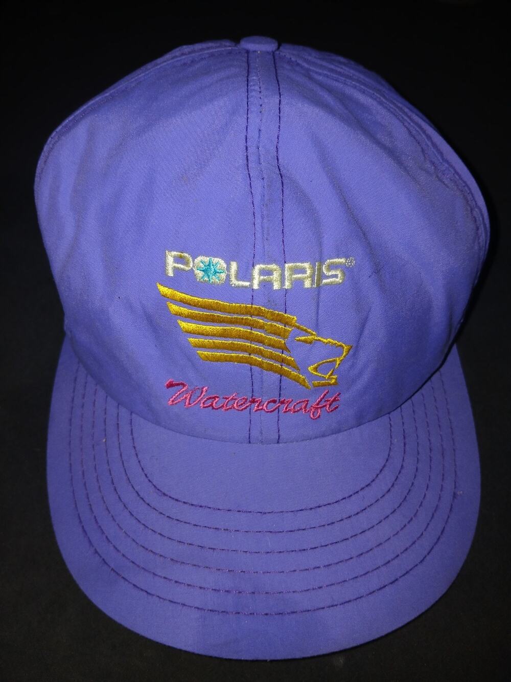 Vintage Polaris Purple Snapback Hat Adjustable Made In USA